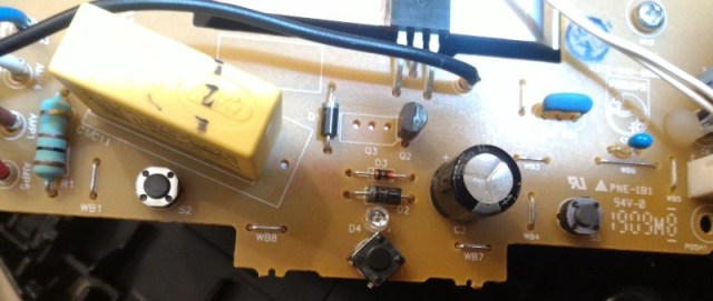 Remplacement du bouton cassé