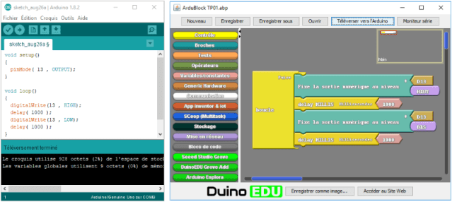 Langages de programmation de l'Arduino