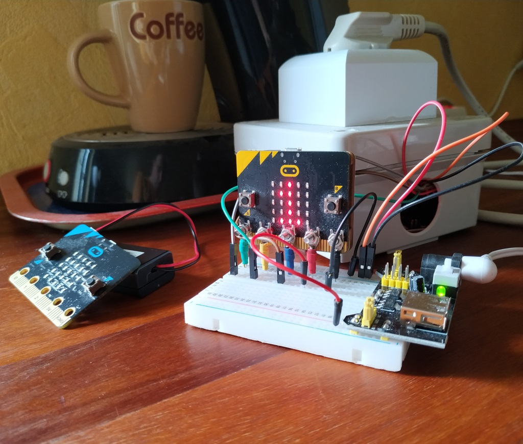 Une cafetière pilotée par Microbit
