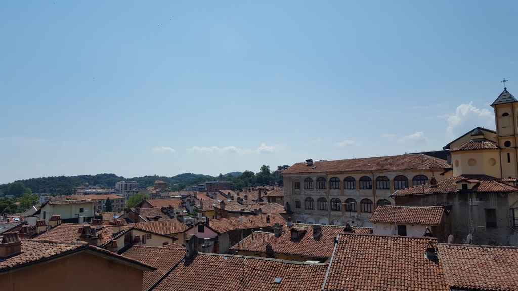 Ivrée, vue des hauteurs de la ville.