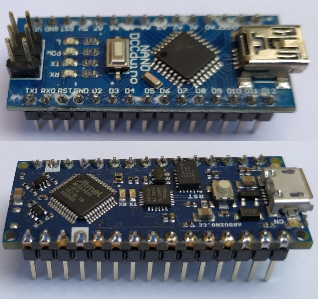 Différences entre les 2 modèles d'Arduino Nano