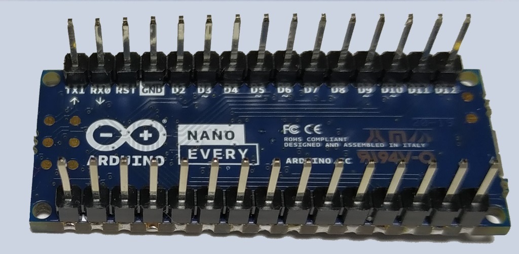 L'Arduino Nano Every vu de dessous