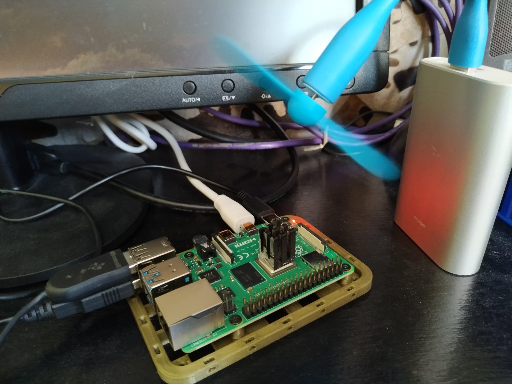 Raspberry Pi 4 avec dissipateur et ventilateur