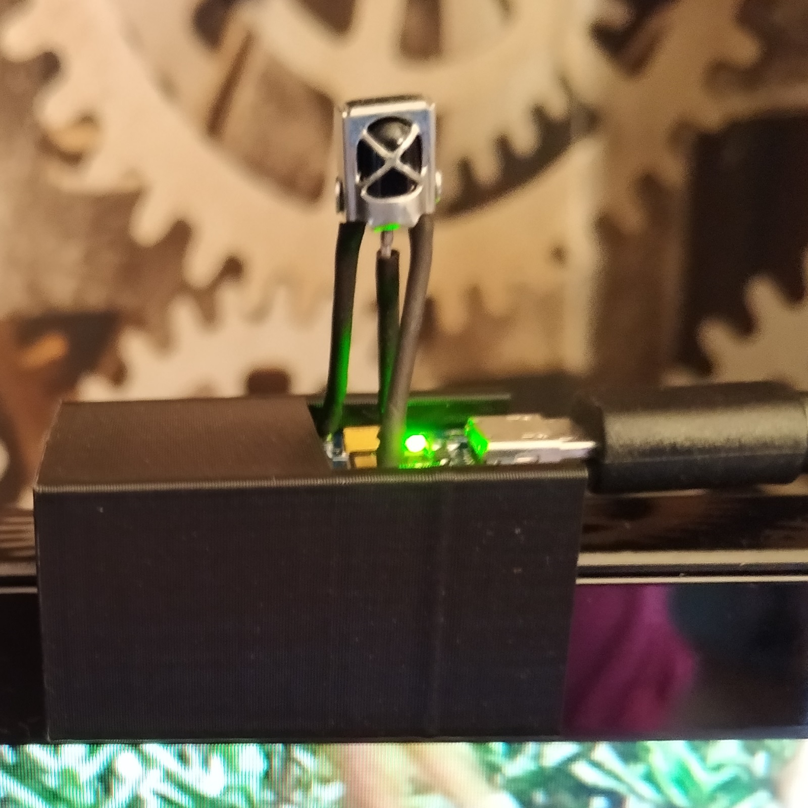 Installation du récepteur sur l'écran