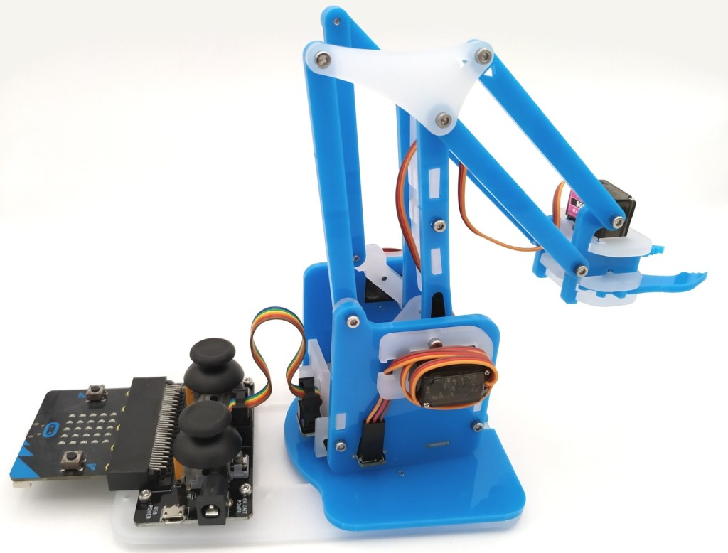 MeArm Robot micro:bit Kit blue de Kitronik