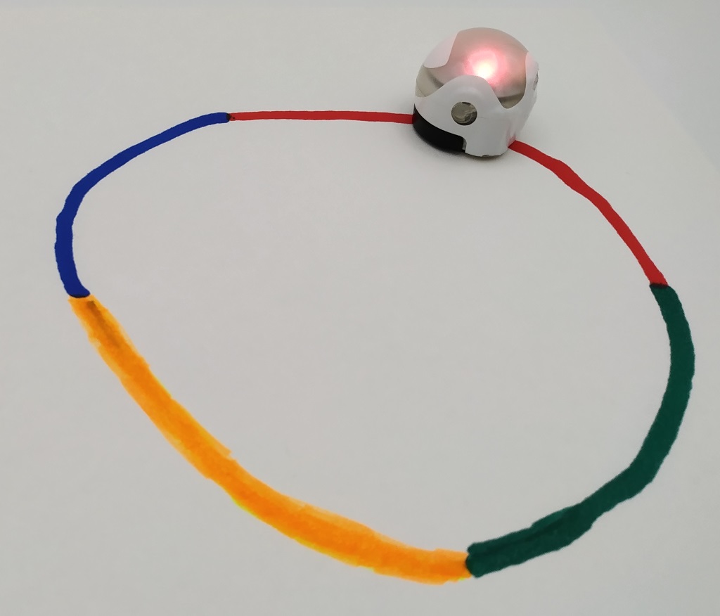 Un circuit en couleur pour Ozobot