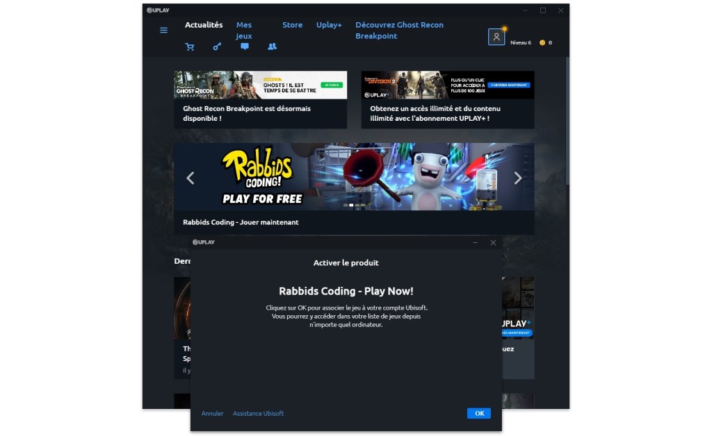 Téléchargement du jeu Rabbids Coding