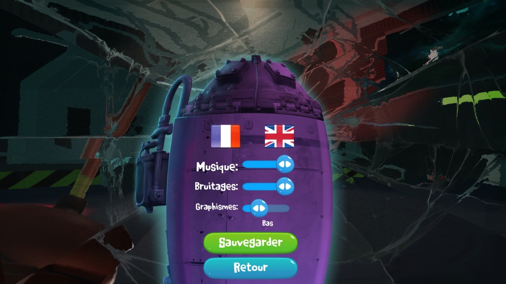 Paramètres du jeu Rabbids Coding