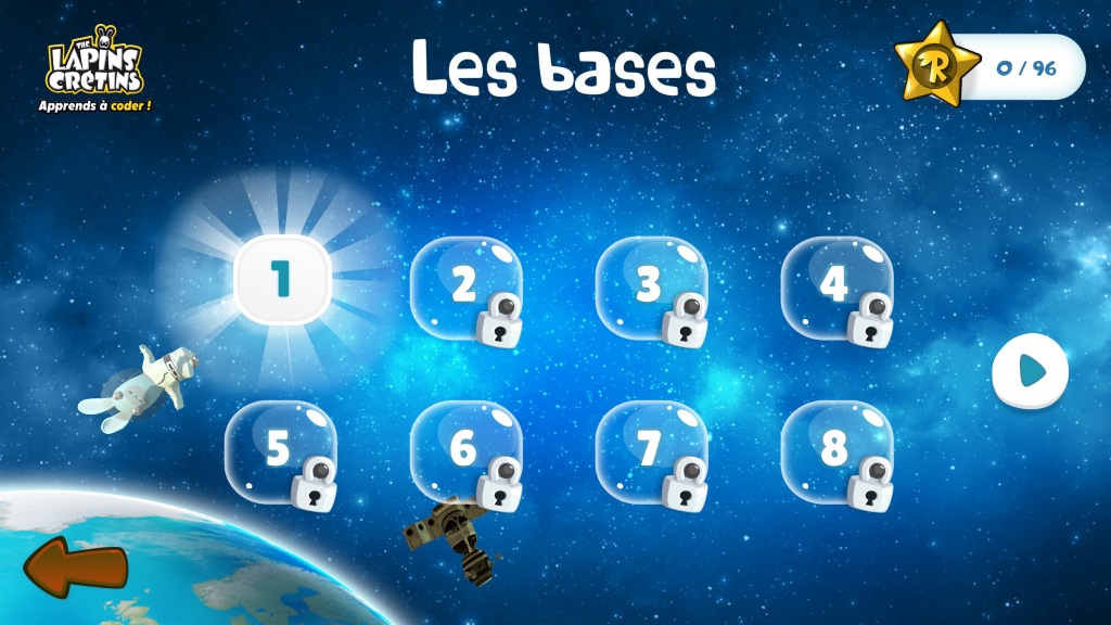 Les bases (jeu Rabbids Coding)