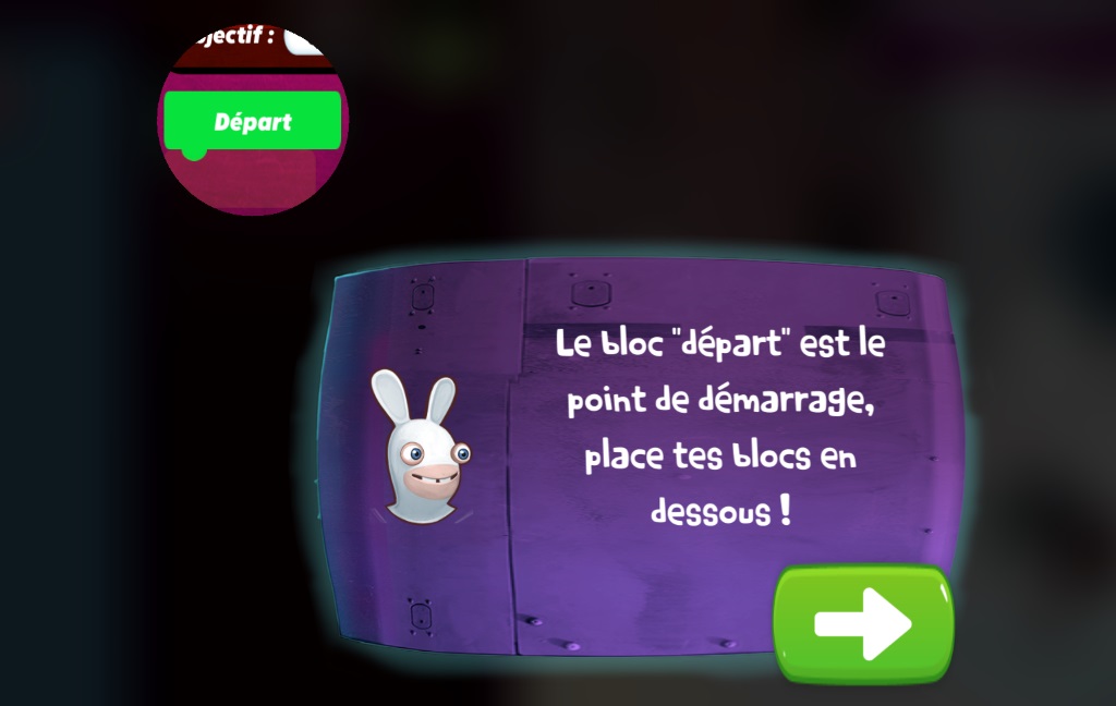 Bloc Départ de Rabbids Coding