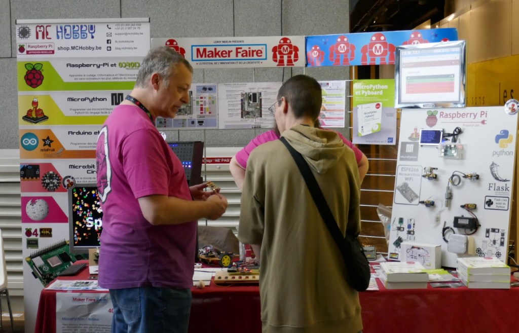 Dominique Meurisse sur son stand
