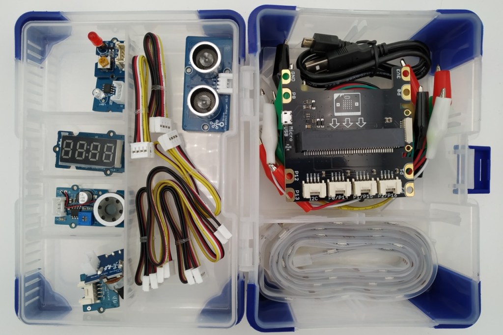 Contenu de la valise grove pour Micro:Bit