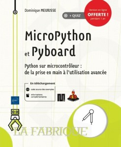 Livre "MicroPython et Pyboard" de Dominique Meurisse