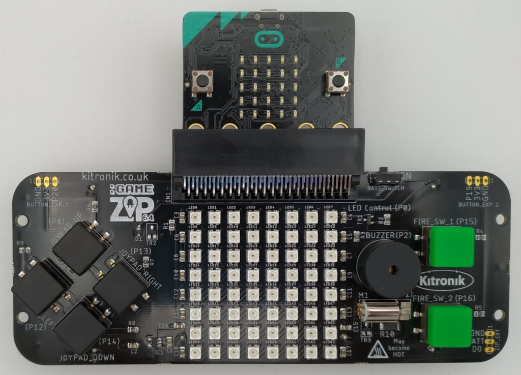 Game ZIP 64 avec un Micro:Bit