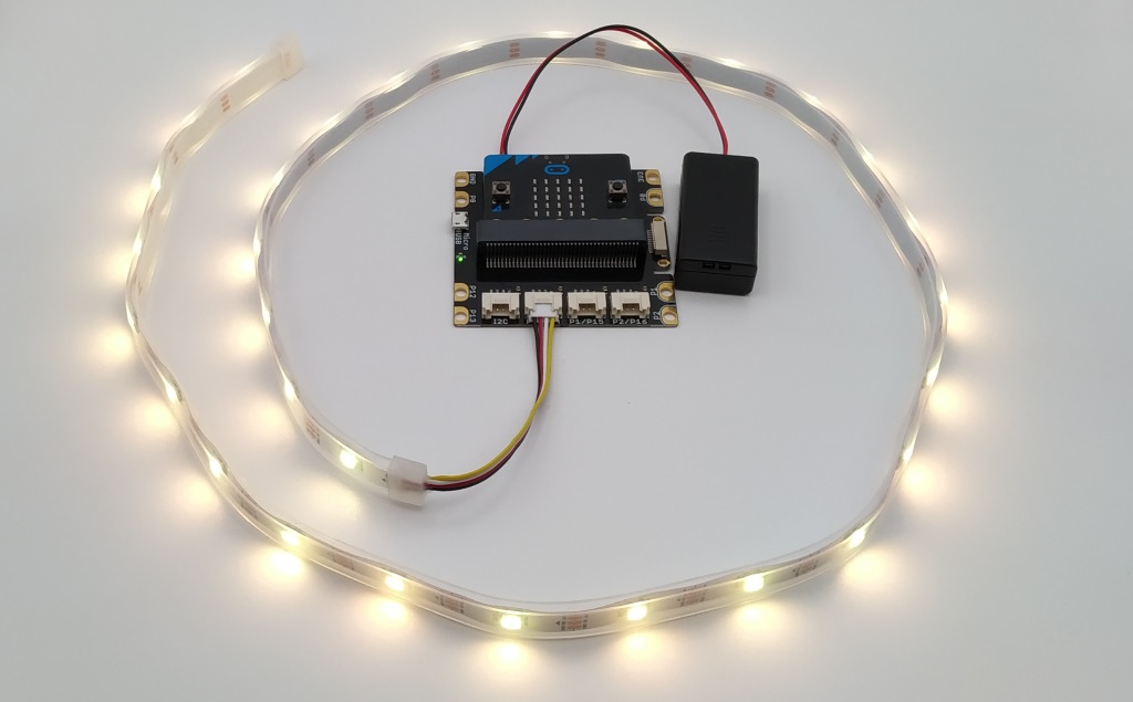Branchement de LED Noepixels au shield grove pour Micro:Bit