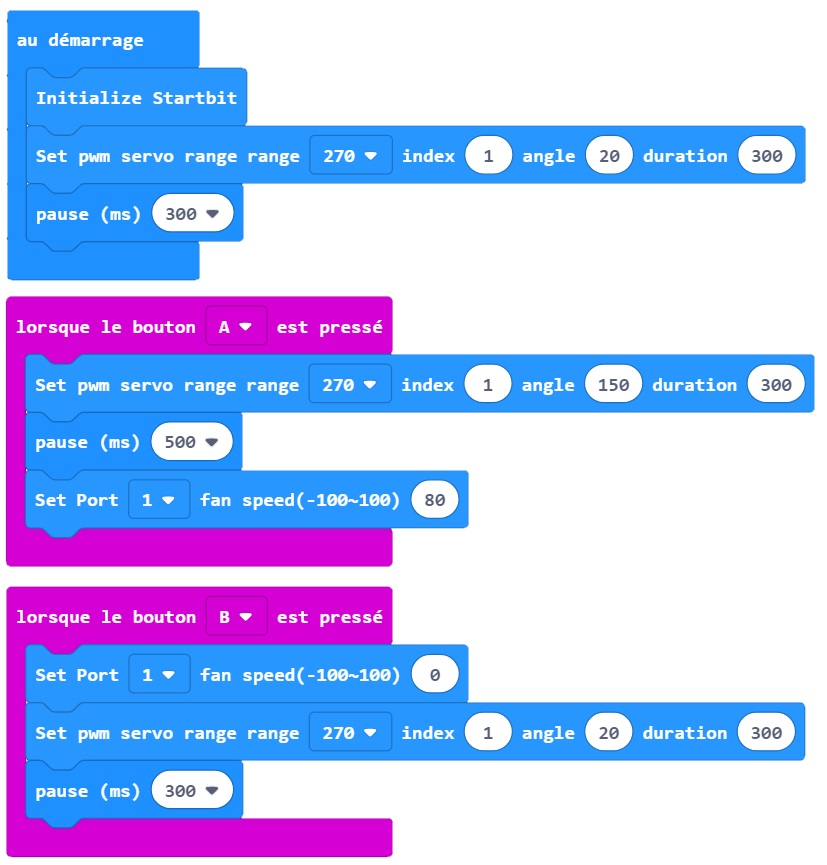 Le code de la machine à bulles