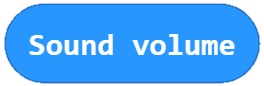 Le bloc "Sound volume"