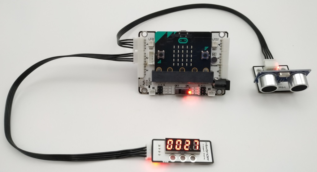 Utilisation du capteur de distance à ultrason (HC-SR04) avec le Kit DaDa:bit
