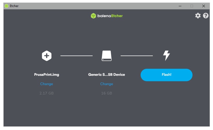 Copie de l'image sur la carte SD