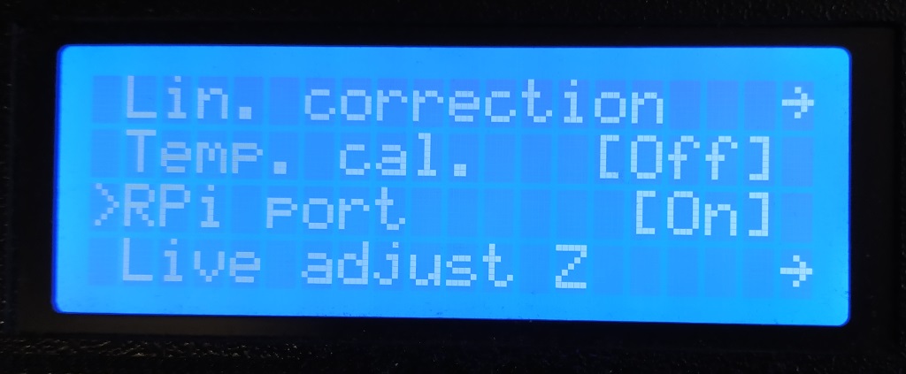 Activation du port RPi