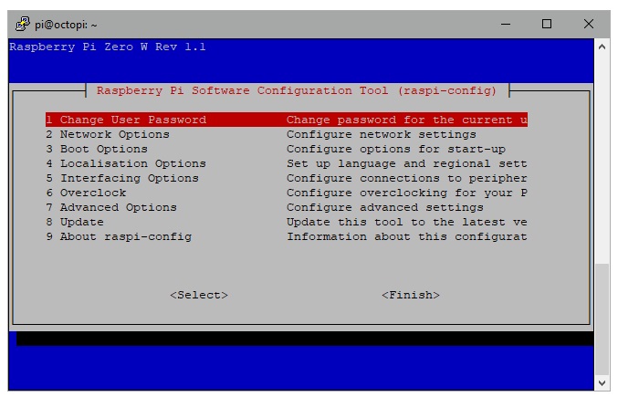 Modification du mot de passe