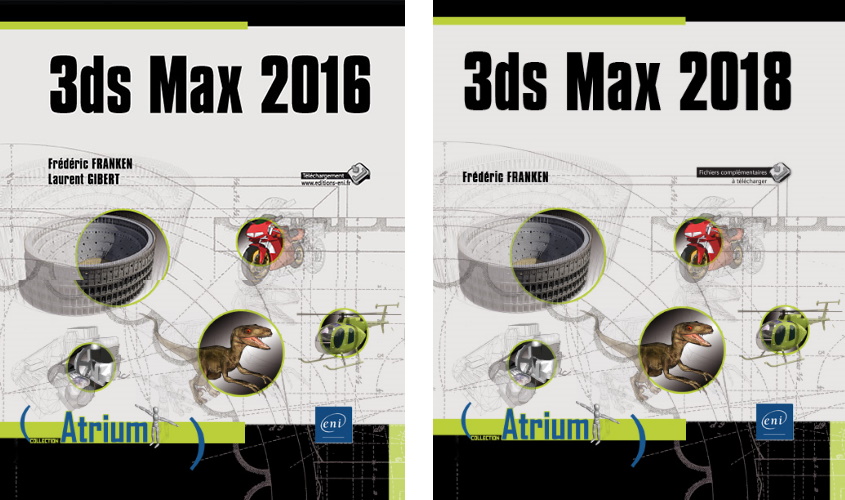Livres de Frédéric FRANKEN sur 3Ds Max 2016 et 21018