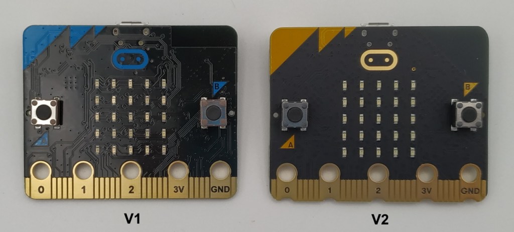 micro:bit V1 et V2 (recto)