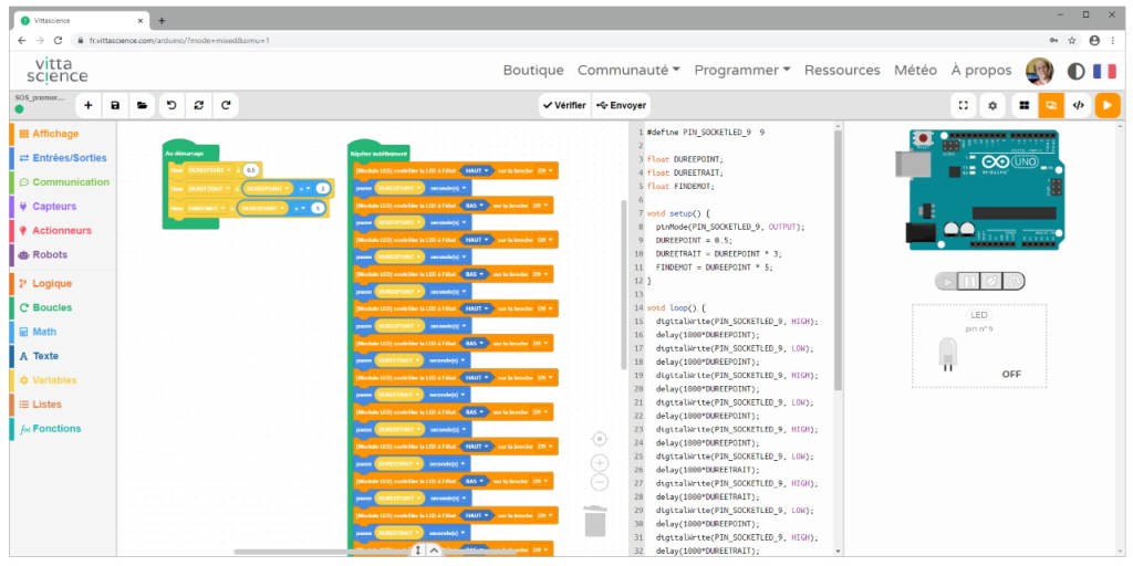 Site internet Vittascience