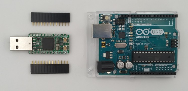 PYBStick RP2040 et Arduino Uno