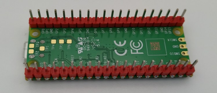 Raspberry Pico vu de dessous