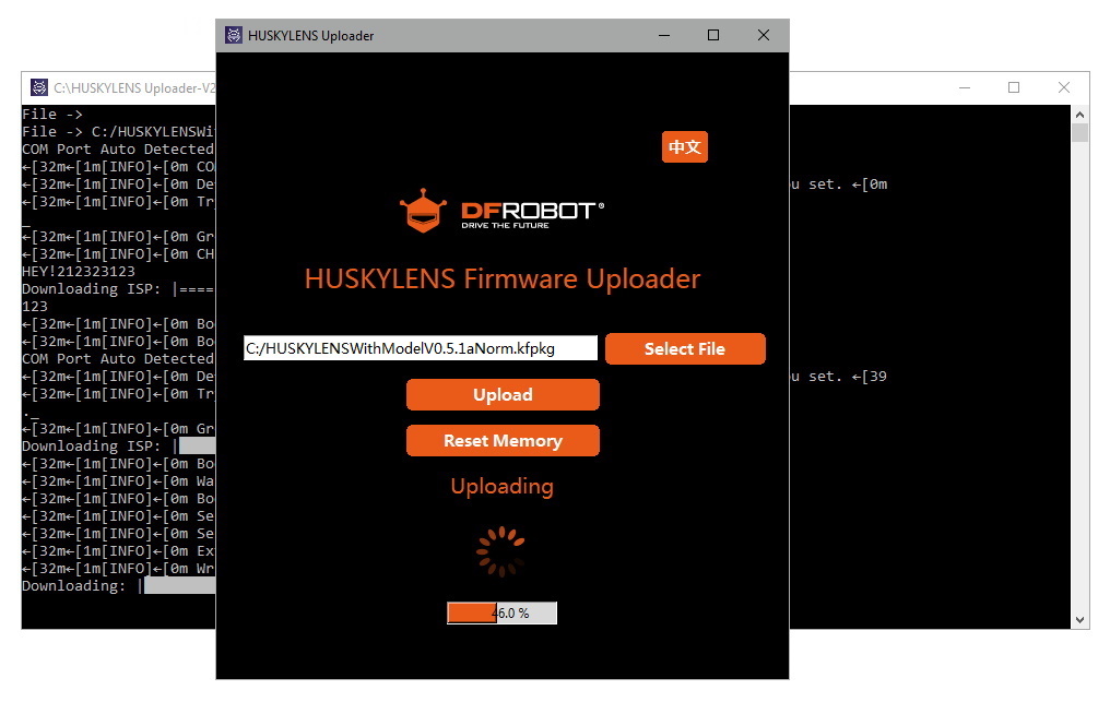 Mise à jour du firmware de la carte HuskyLens