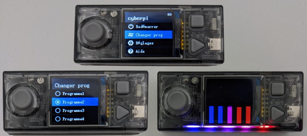 Lancement d'un programme sur la carte CyberPi
