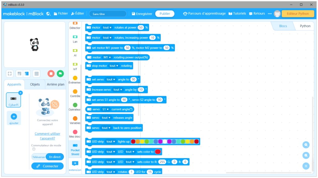 Les nouveaux blocs sont disponibles