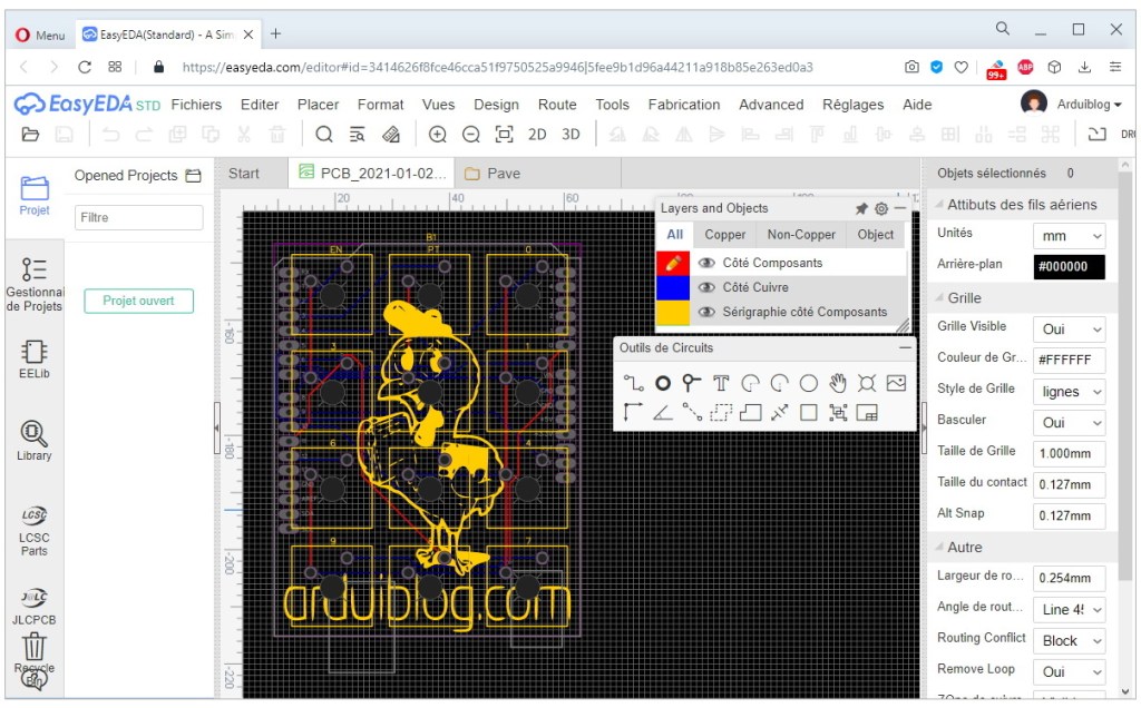 Conception de la carte électronique
