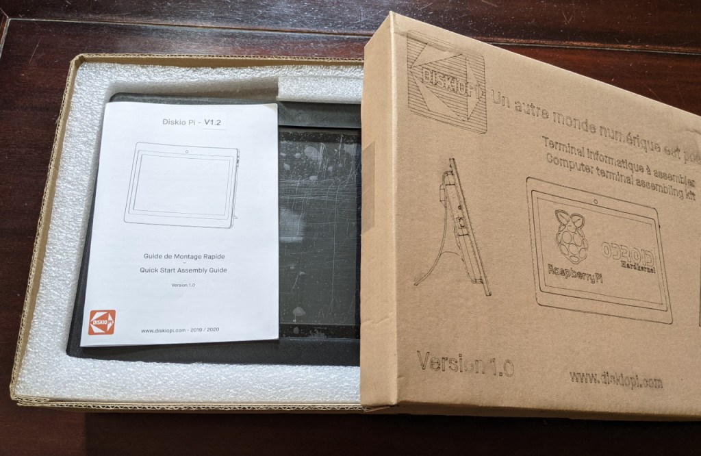 Emballage de la Diskio Pi