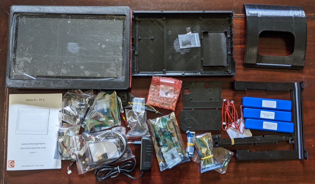 Eléments du kit Diskio Pi