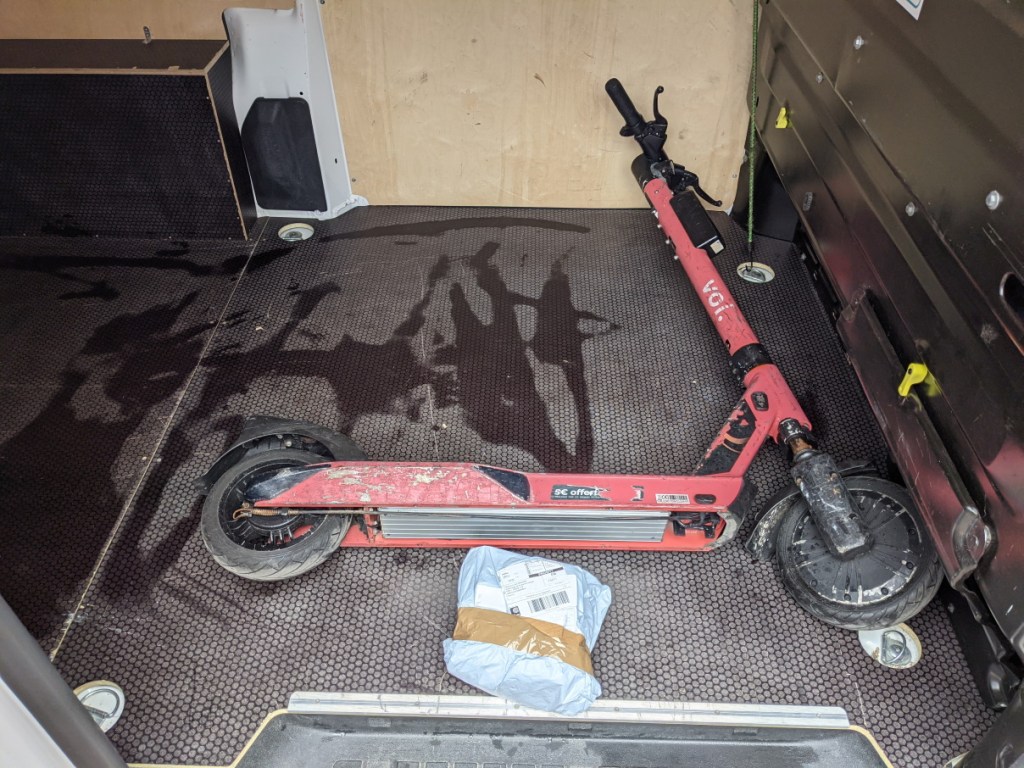 Trottinette électrique en fin de vie