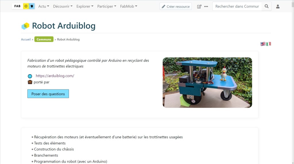 Mon tuto sur le Wiki de la Fabrique des mobilités