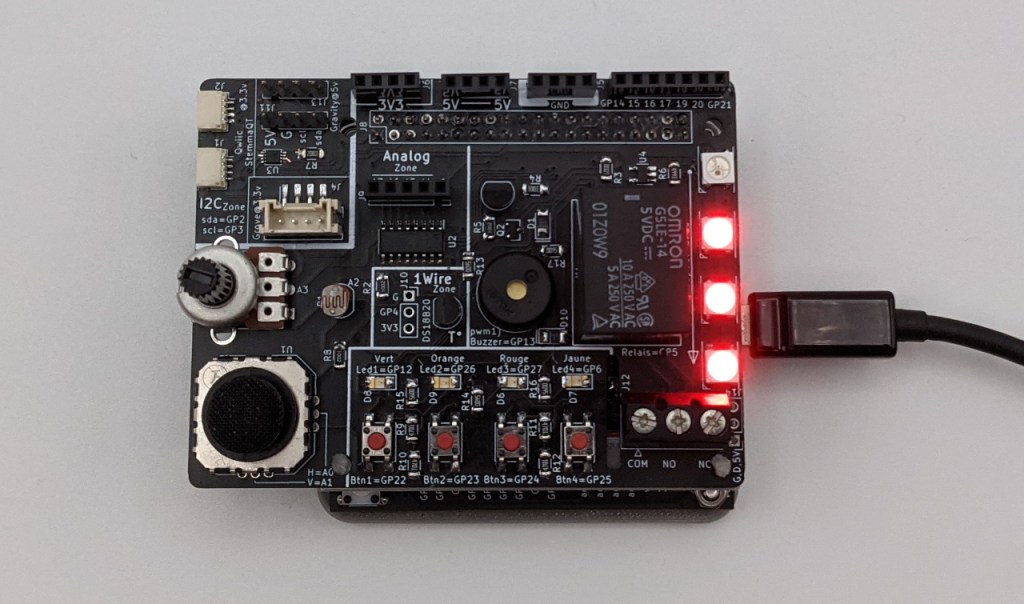 Modification de l'affichage des LED Neopixel en fonction de la luminosité