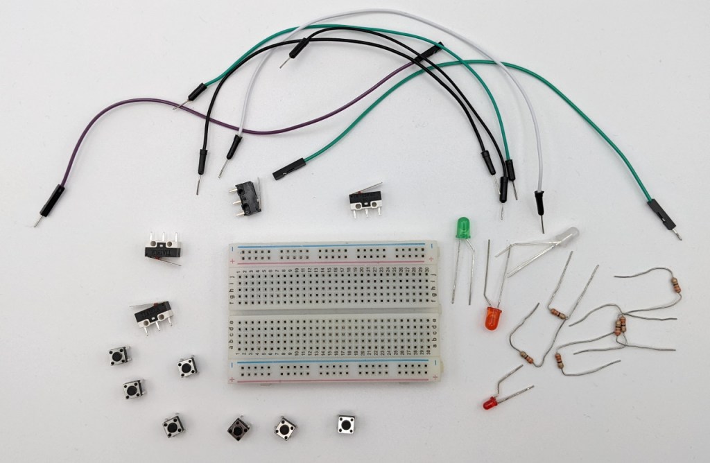 Breadboard et divers composants électroniques