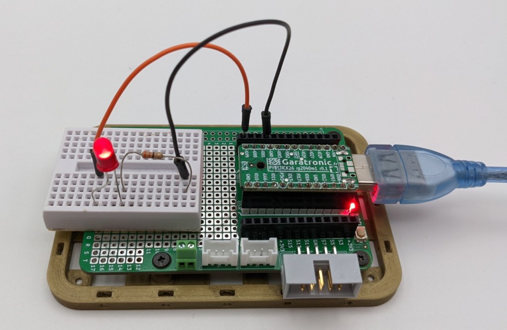 Utilisation du Protoface avec une breadboard