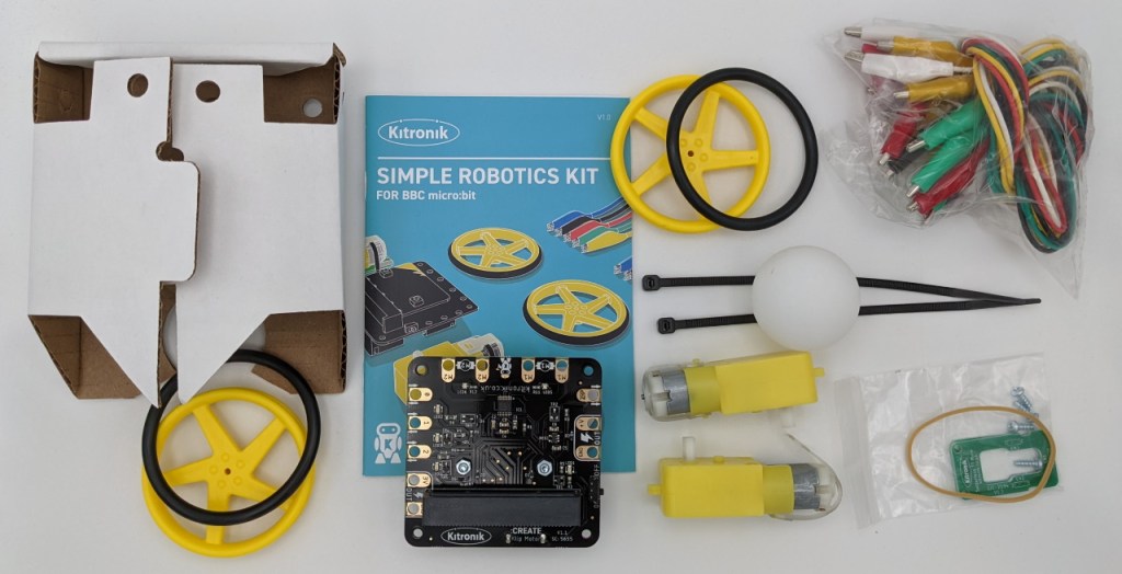 Contenu de la boite du kit Simple Robotics