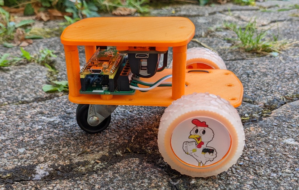 Prototype de robot à 2 roues motrices