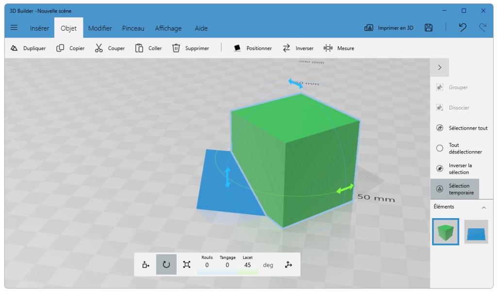 Manipuler avec 3D Builder