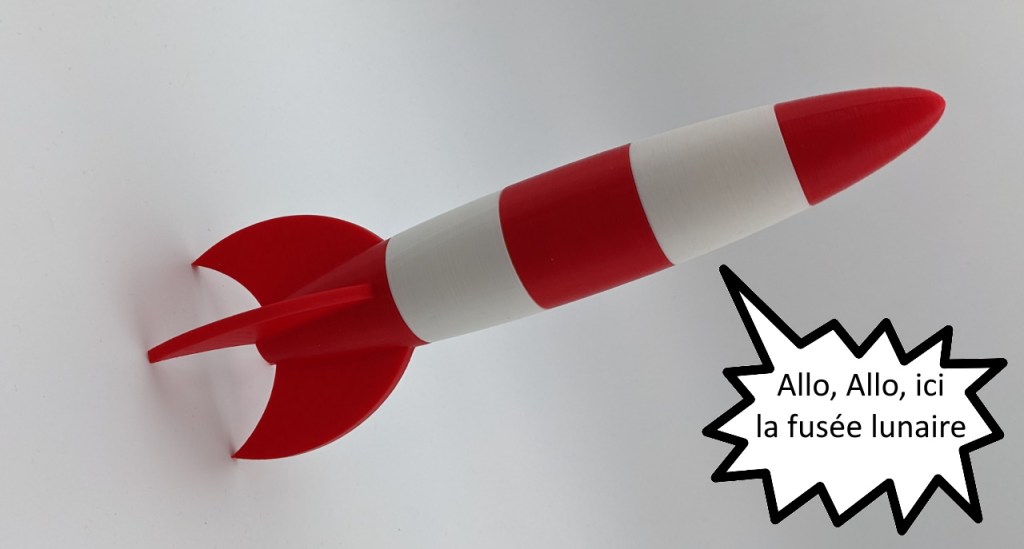 Une fusée au style rétro