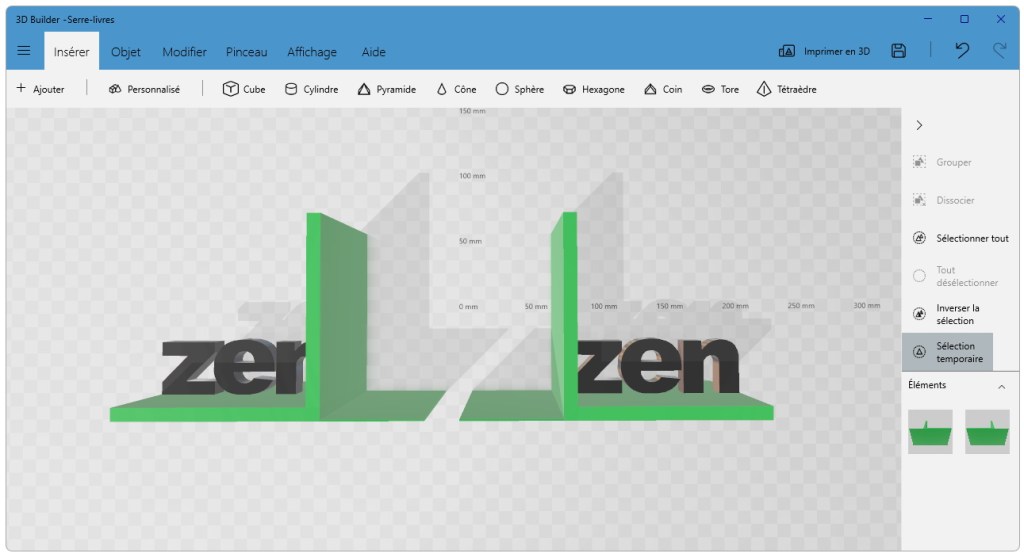 Un serre-livres avec du texte