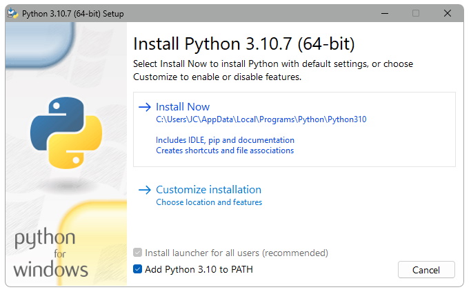 Installation de Python