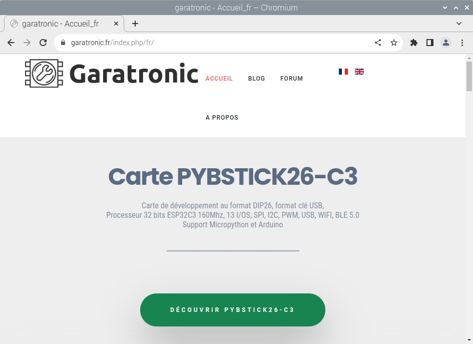 Test de connexion à internet