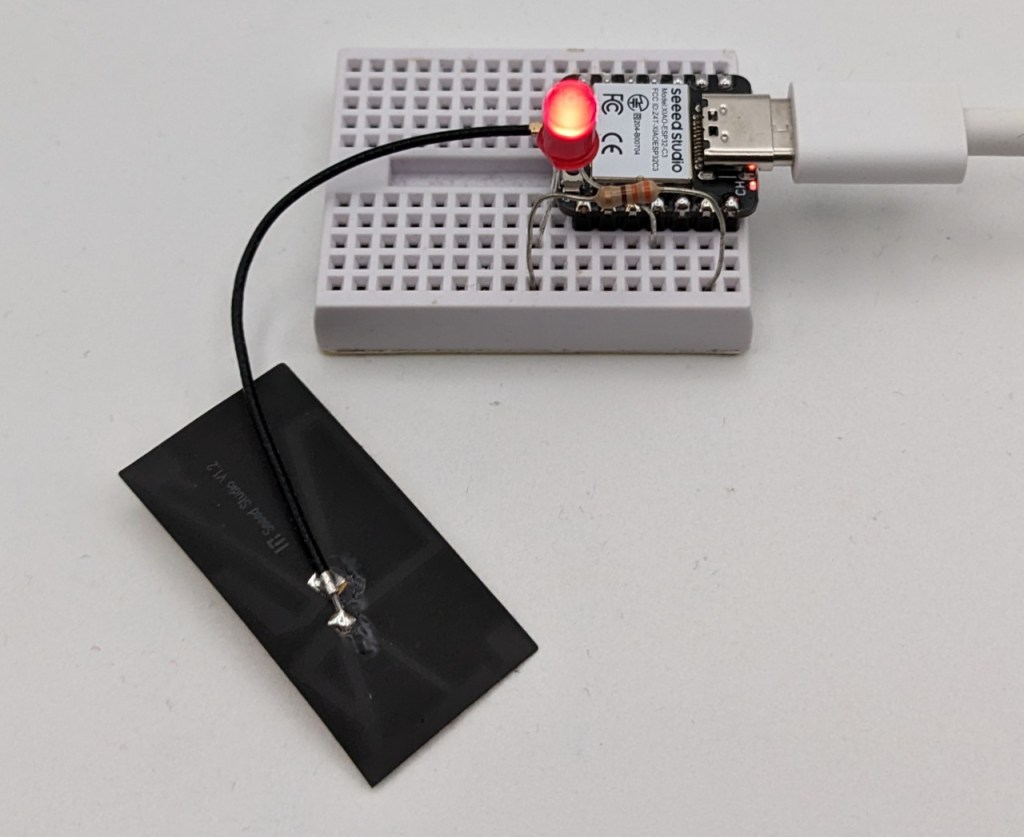 Clignotement de la LED externe