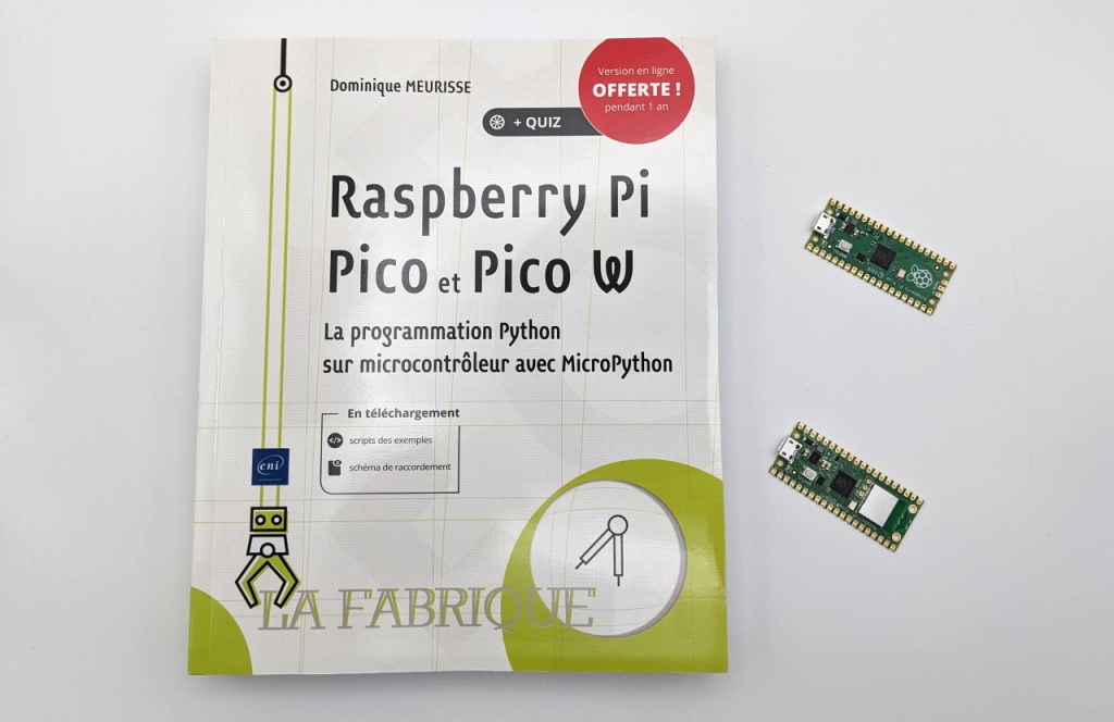 Le livre Raspberry Pi Pico et Pico W de Dominique Meurisse